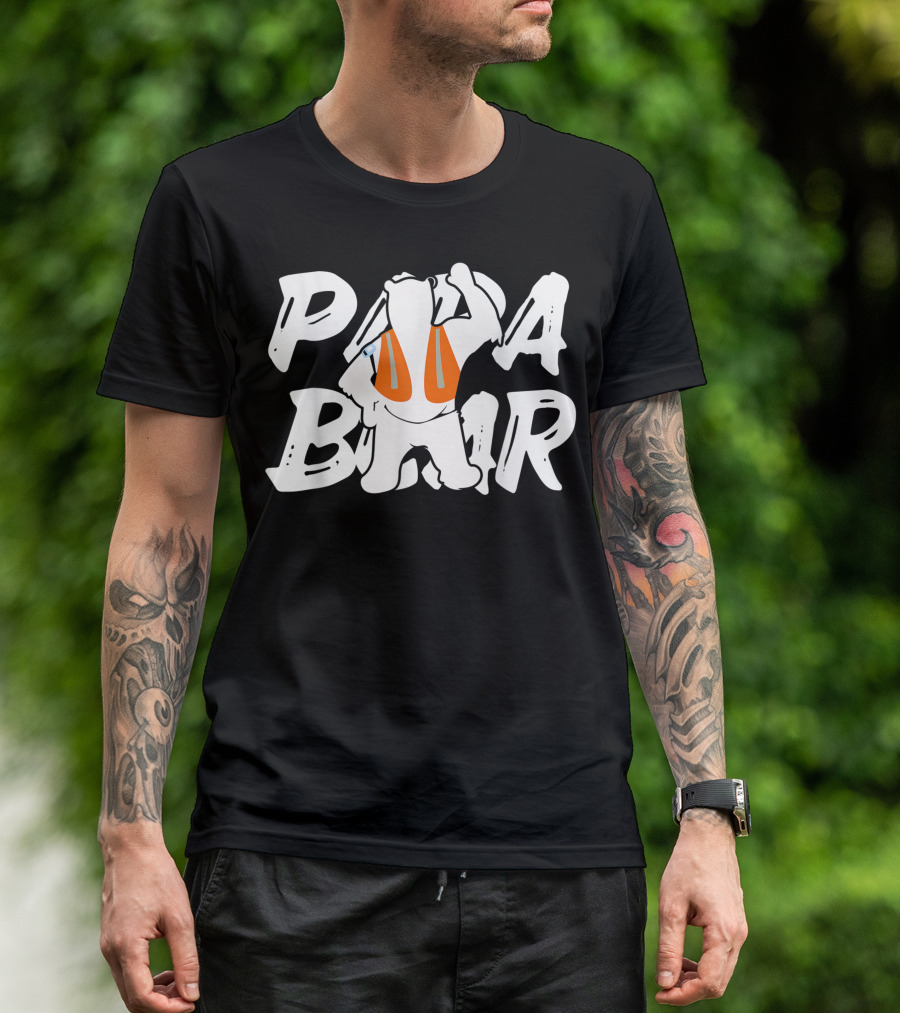 Papa Bear Orange Vest Swagazon T-Shirt