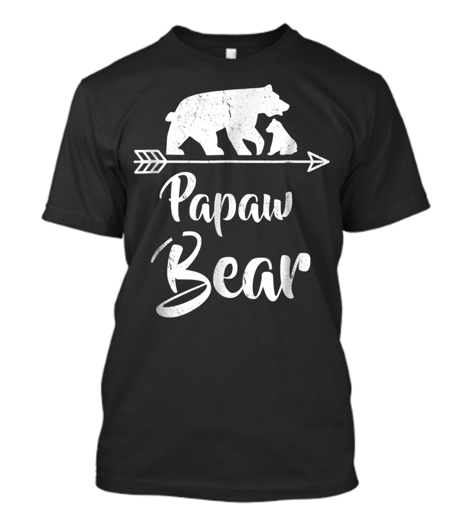 Papaw Bear Arrow Bear Cubs Fathers Tshirt T-Shirt