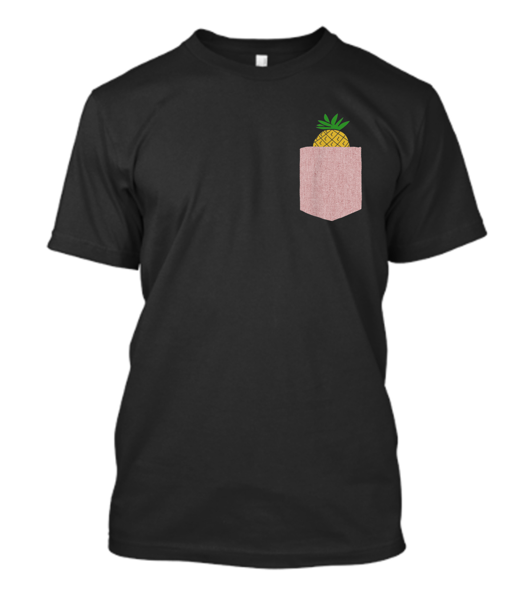 Pineapple Lover Cute Pocket Pineapple Fruit T-Shirt