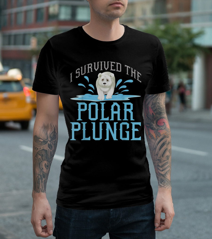 I Survived The Polar Plunge Polar Bear T-Shirt
