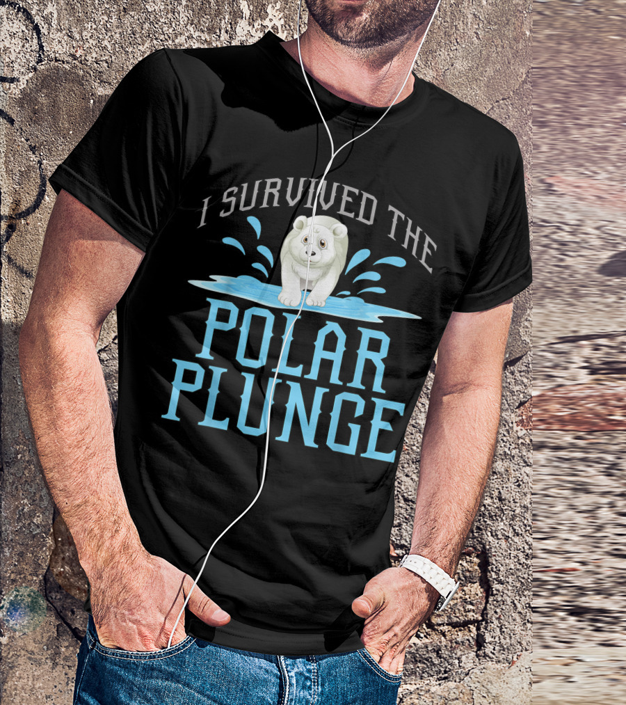 I Survived The Polar Plunge Polar Bear T-Shirt