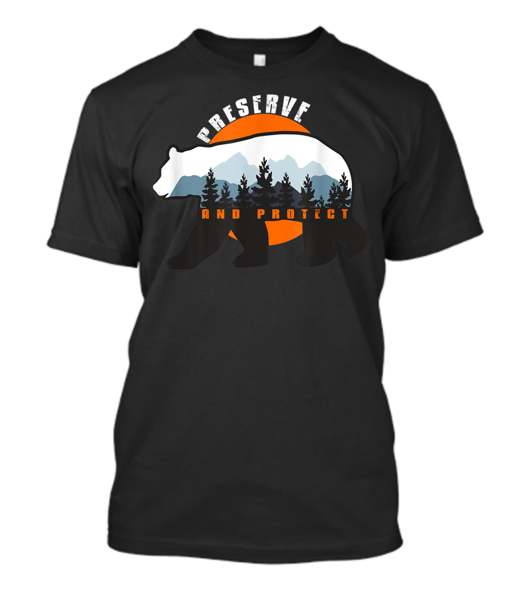 Preserve And Protect National Parks Black Bear T-Shirt