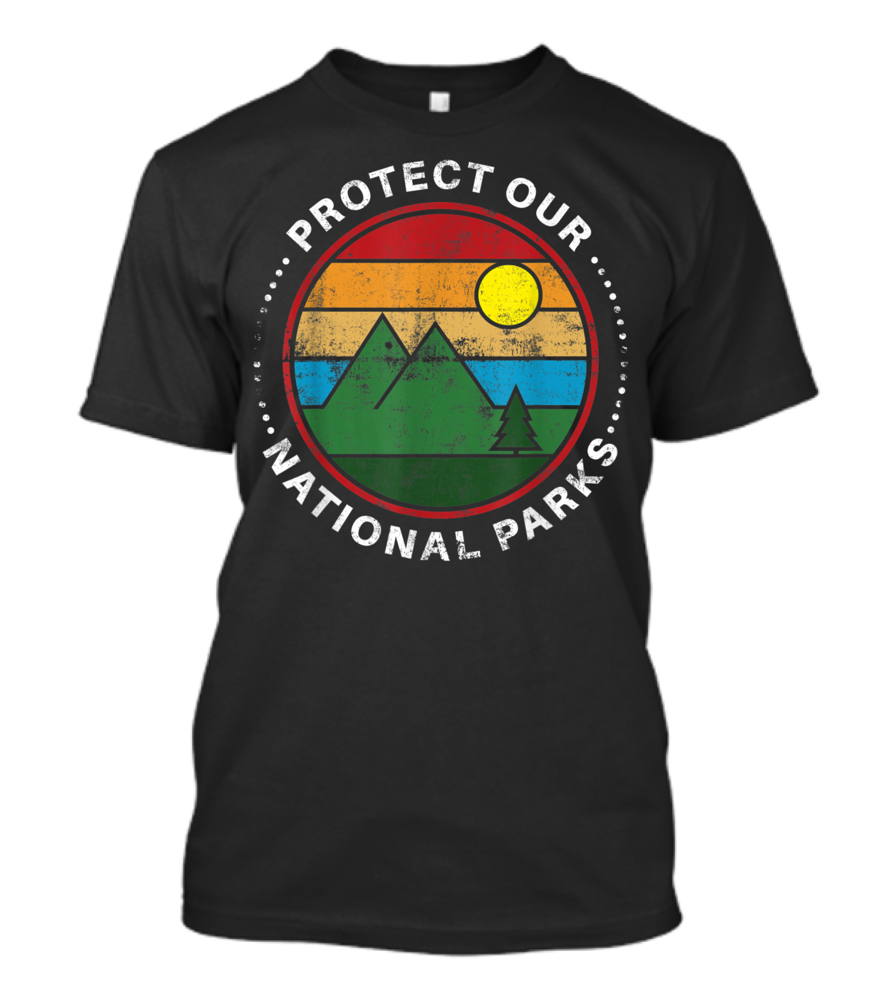 Protect Our National Parks Nature Lover Mountains Sunset T-Shirt