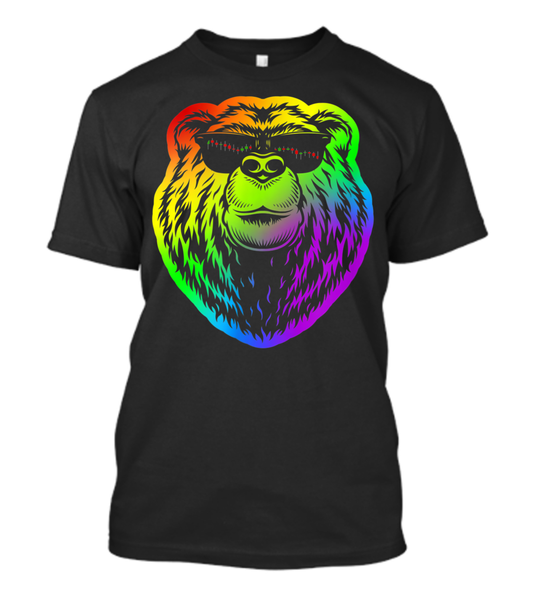 Rainbow Bear Wallstreetbets Sunglasses T-Shirt