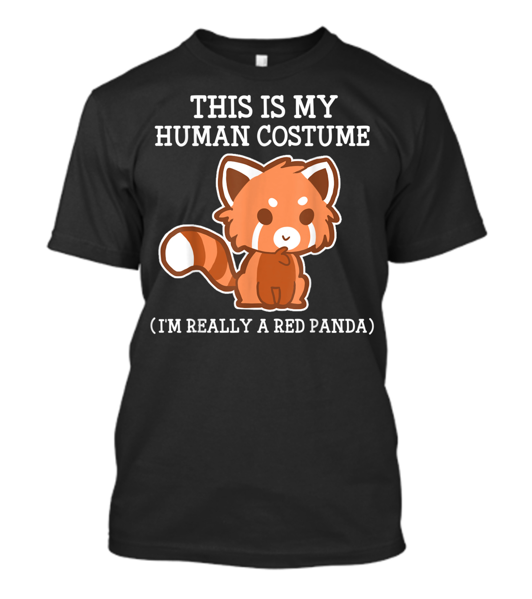 This Is My Human Costume I'm Really A Red Panda Halloween Boy Boys T-Shirt