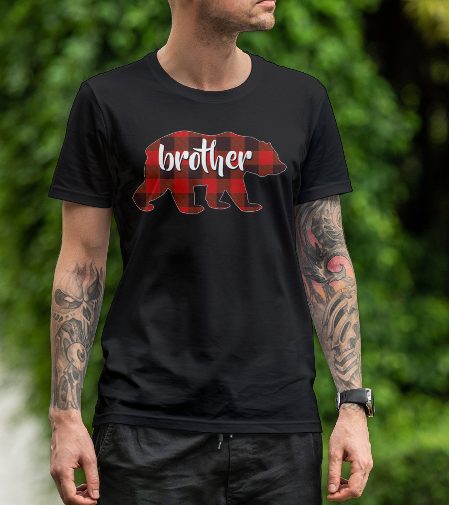 Brother Red Plaid Buffalo T-Shirt