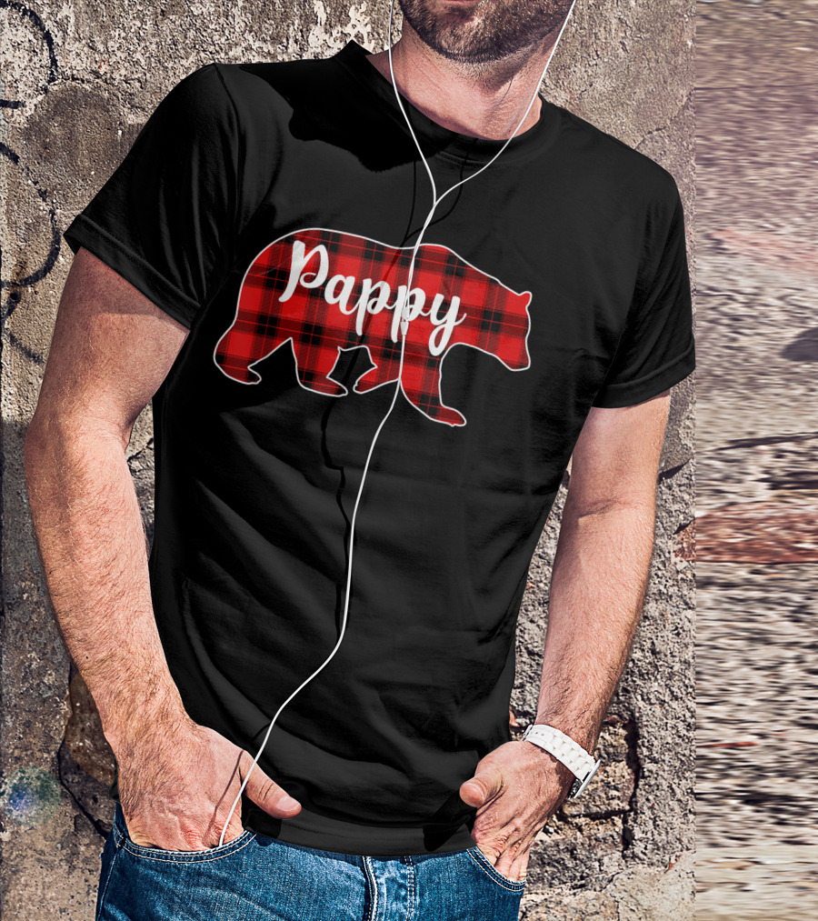 Pappy Red Plaid Bear T-Shirt