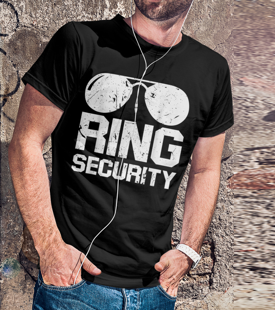 Ring Security Sunglasses Ring Bearer Boys Wedding Party T-Shirt