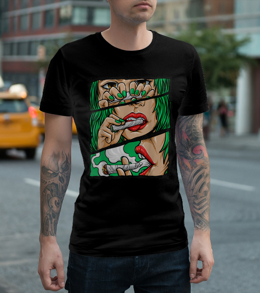 Roll It Lick It Smoke It Marijuana Pot Weed T-Shirt