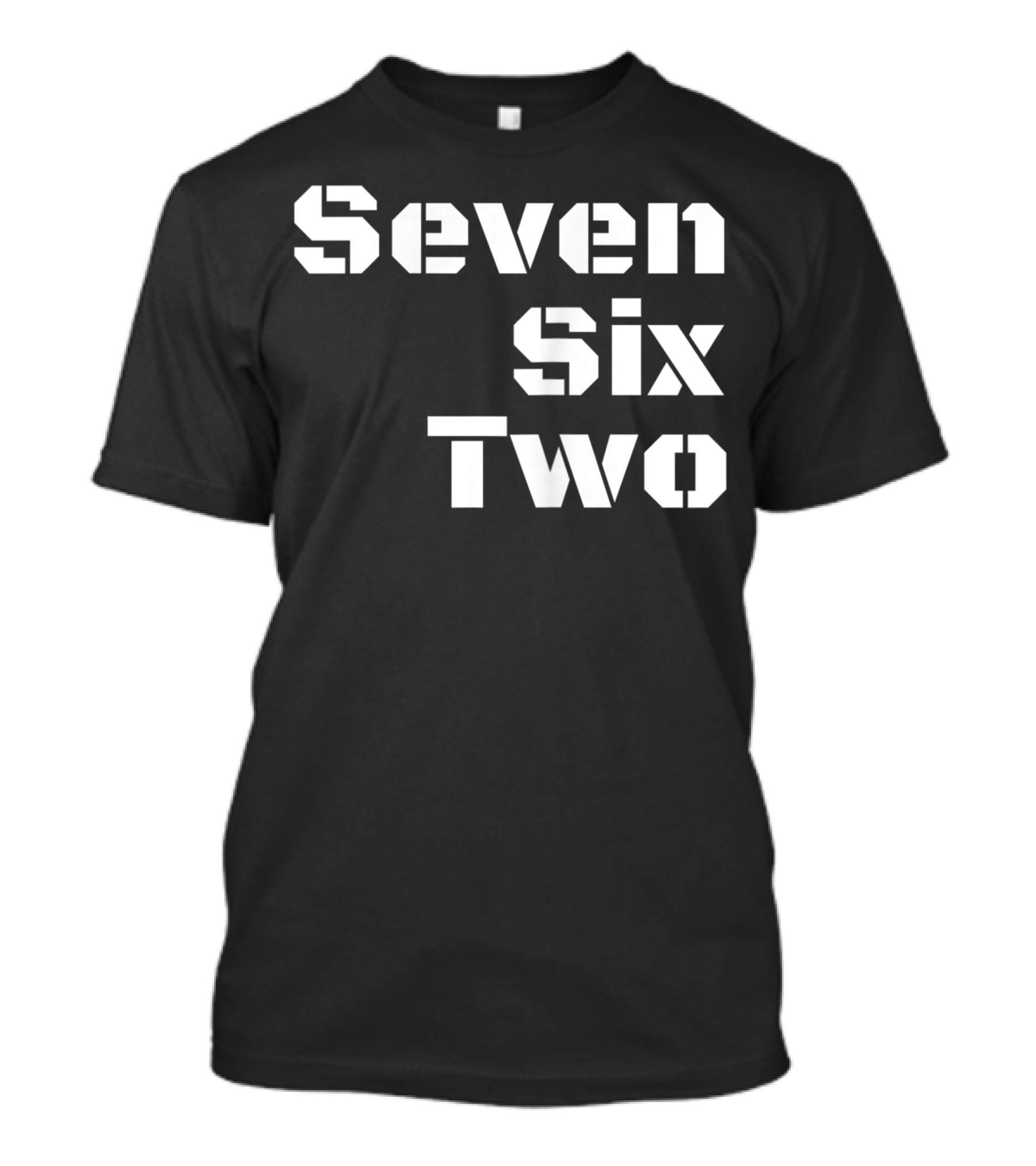 Seven Six Two 7.62 Assault Rifle Ammo Range Retro Military T-Shirt