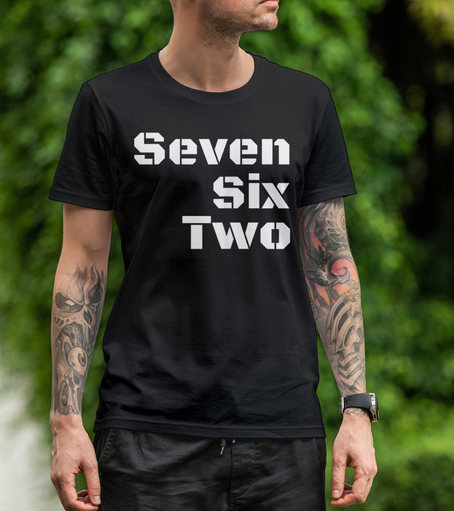Seven Six Two 7.62 Assault Rifle Ammo Range Retro Military T-Shirt
