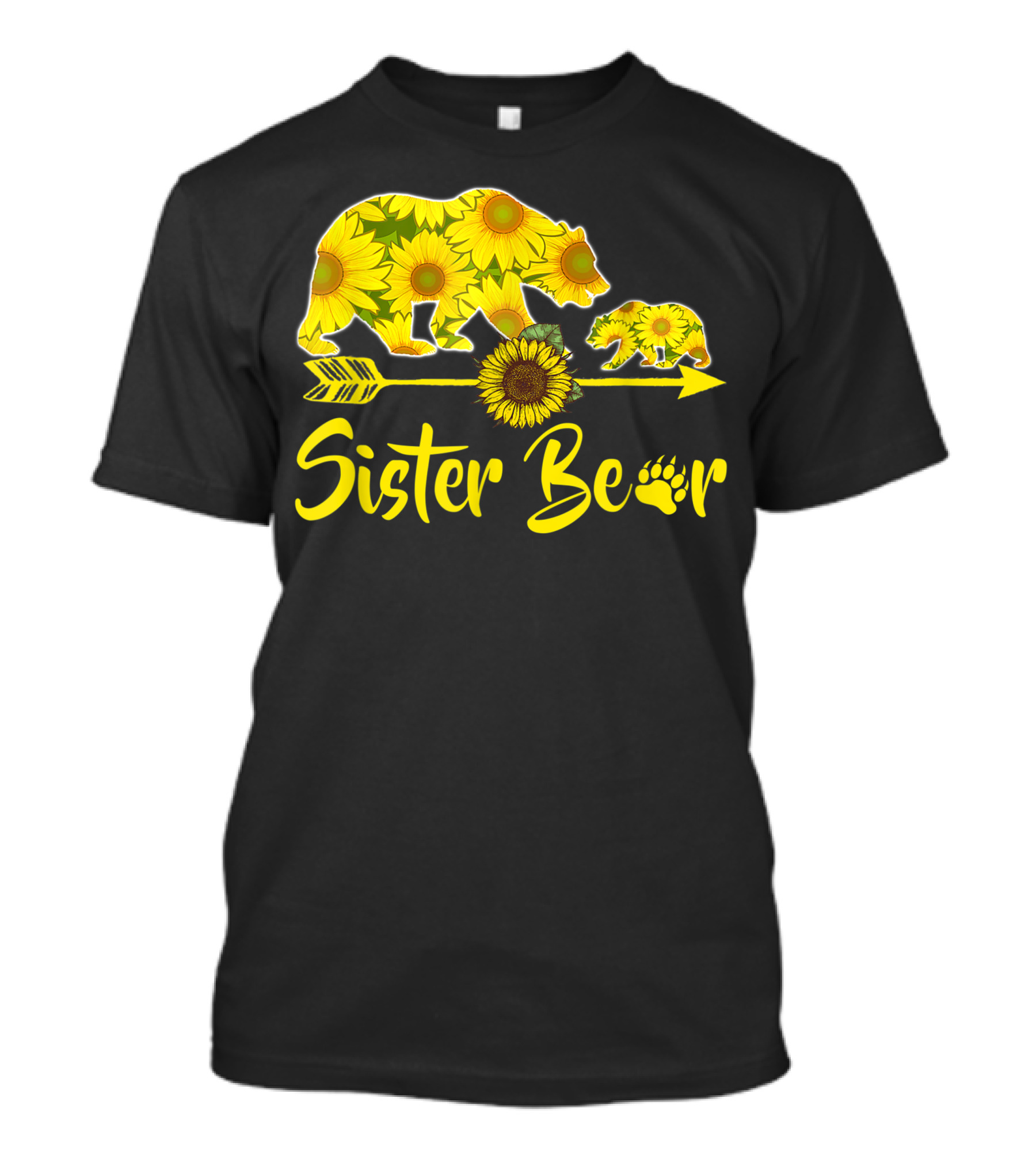 Sister Bear Sunflower Arrow T-Shirt