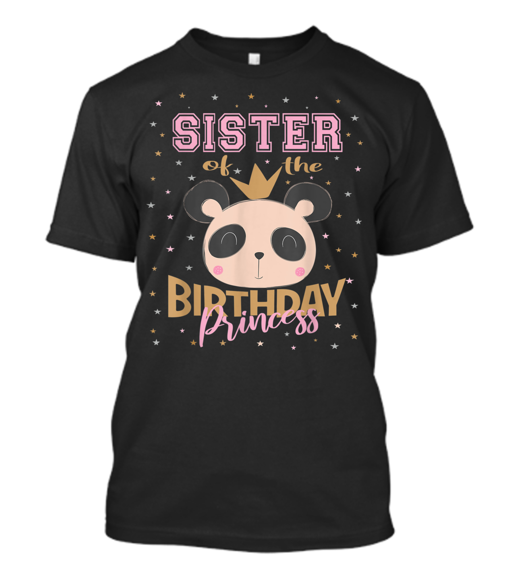 Sister Of The Birthday Princess Panda Bear Party T-Shirt