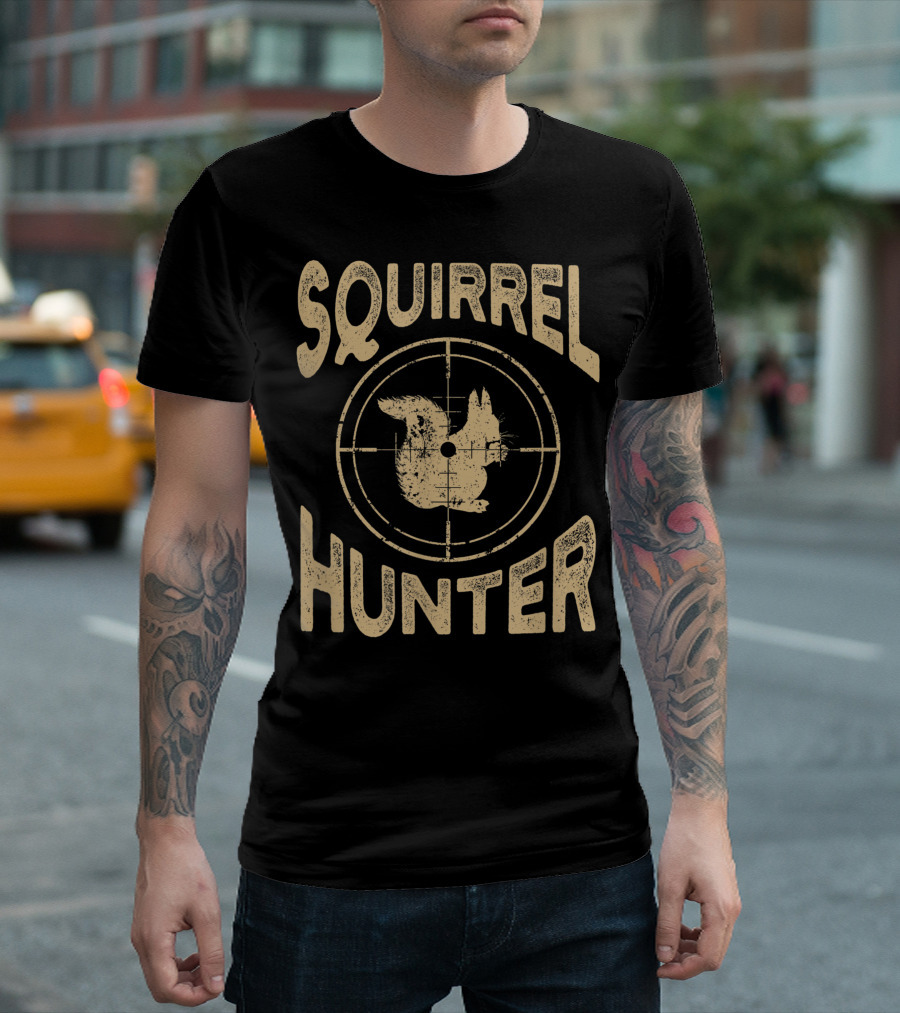 Squirrel Hunter Crosshair Target T-Shirt