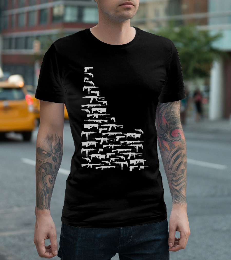 State of Idaho Guns 2nd Amendment Map T-Shirt