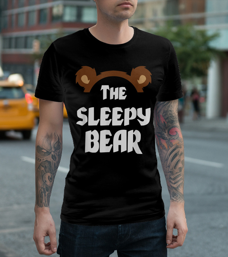 The Sleepy Bear Matching Group Family T-Shirt