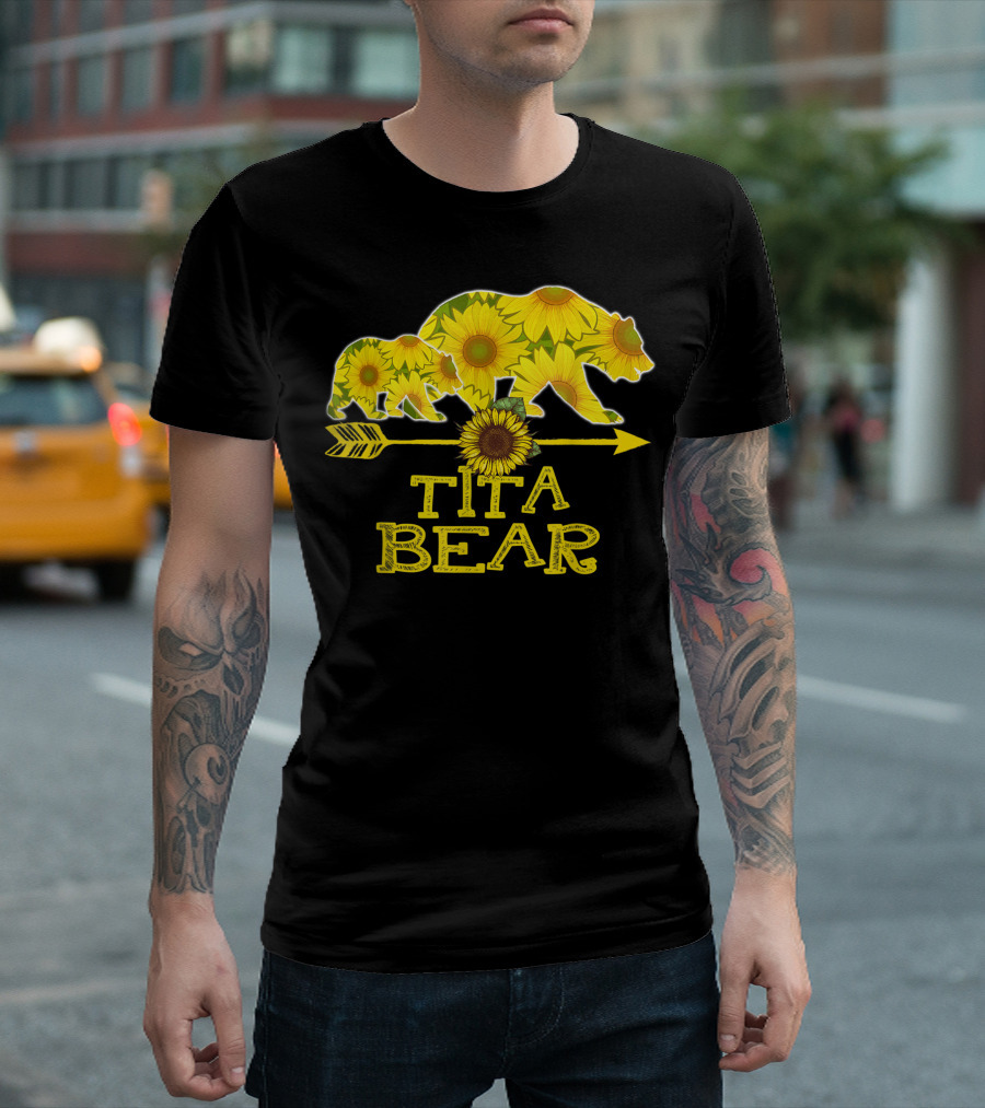 Tita Bear Sunflower Arrow T-Shirt