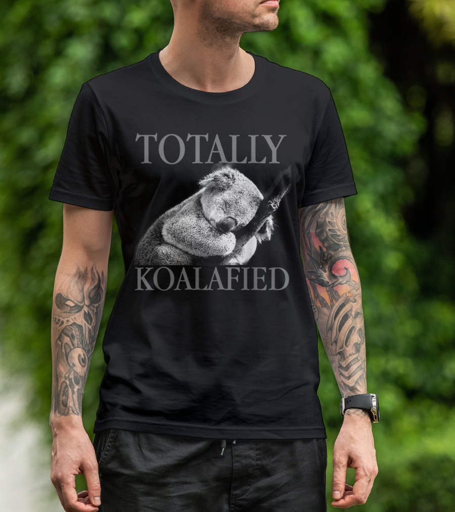 Totally Koalafied Cute Koala Bear Sleeping Punny T-Shirt