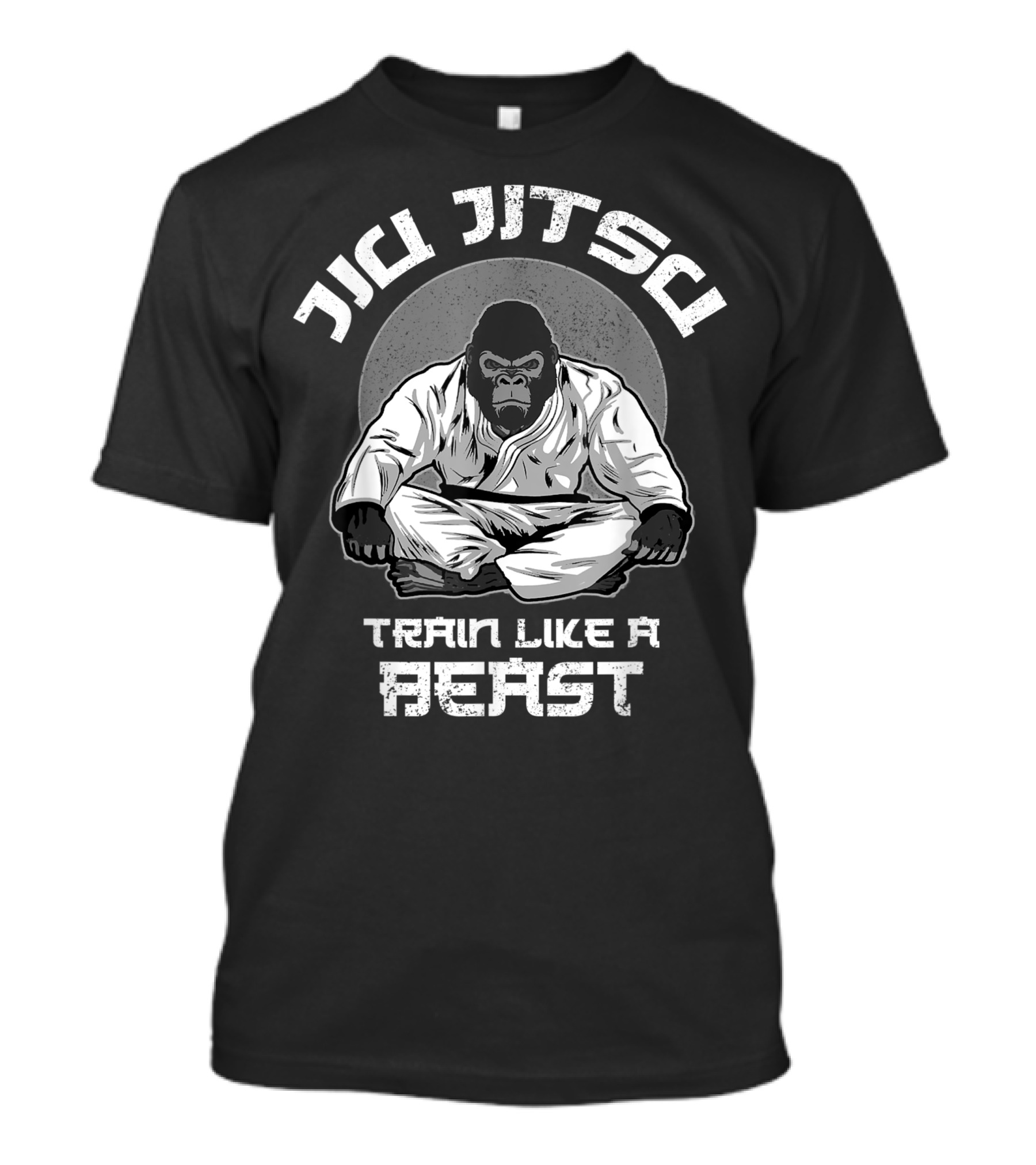 Jiu Jitsu Train Like A Beast Gorilla T-Shirt