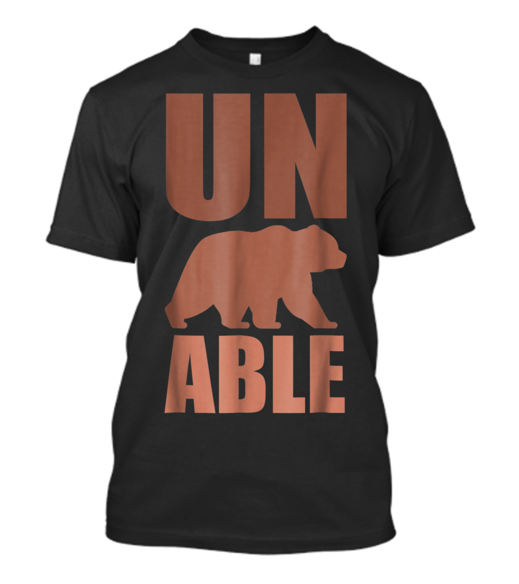 UN Bear ABLE Cute Bear Pun T-Shirt