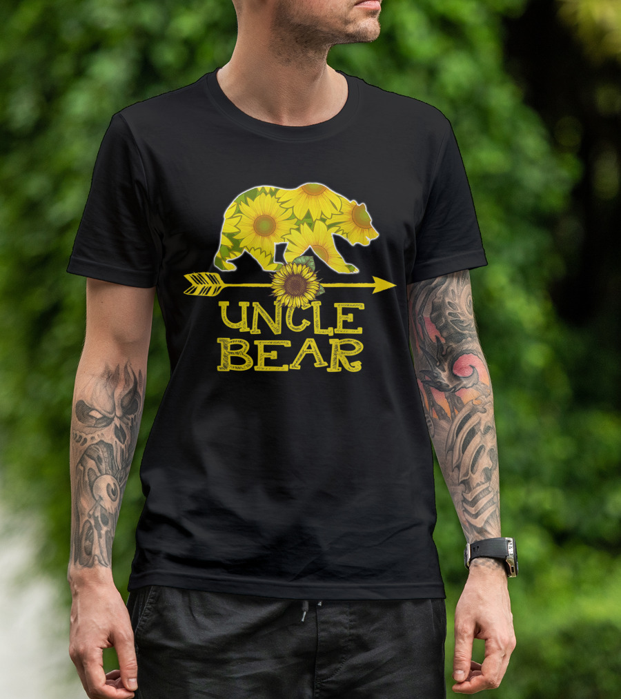Uncle Bear Sunflower Arrow T-Shirt