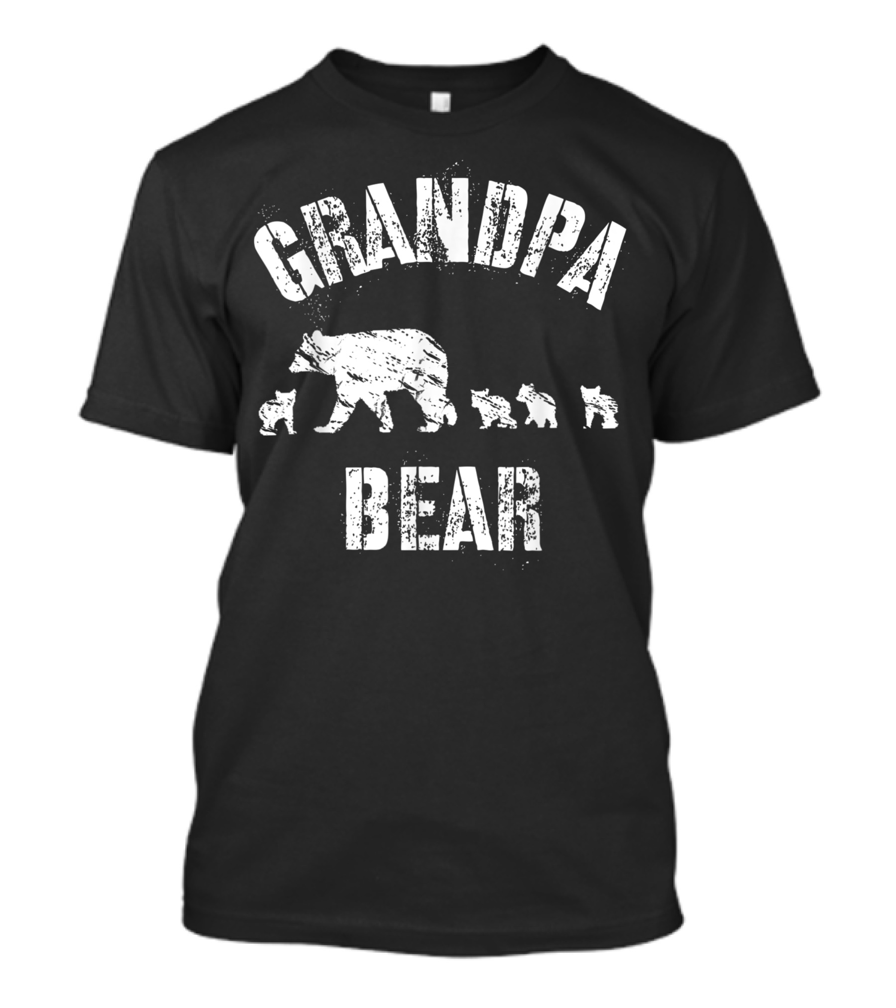 GRANDPA BEAR WITH FOUR CUBS VINTAGE GRANDPARENT T-Shirt