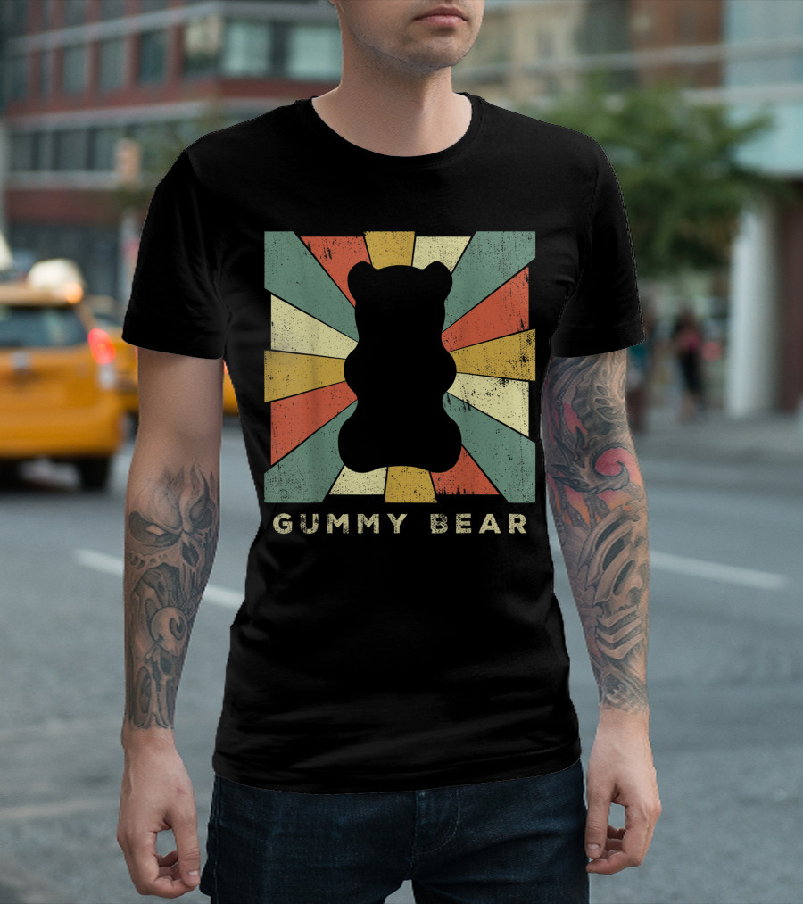 Vintage Gummy Bear Retro Starburst T-Shirt