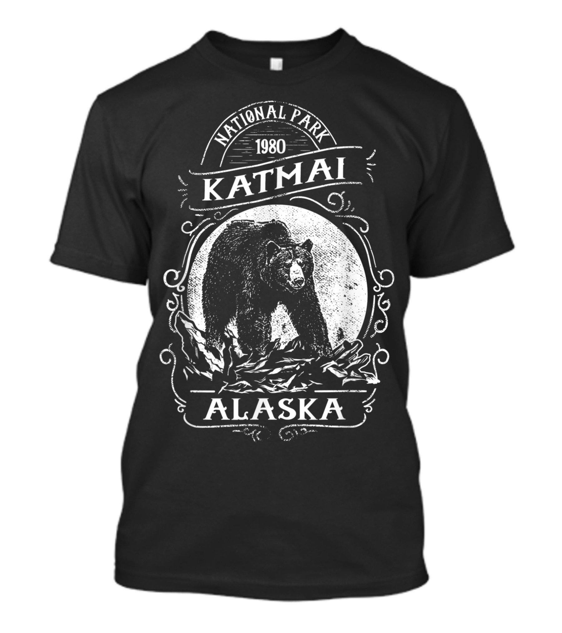 Katmai National Park 1980 Bear Alaska T-Shirt