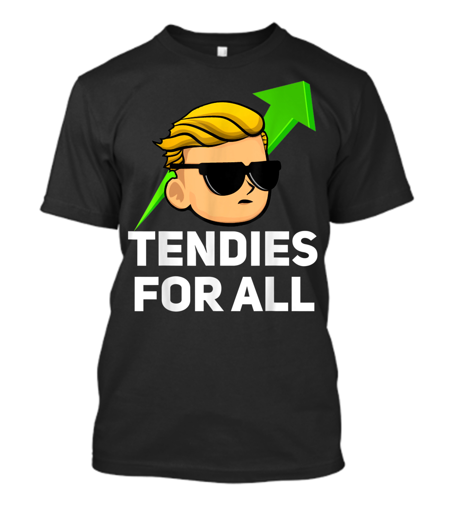 Tendies For All Wall Street Bets Guy Icon With Arrow T-Shirt