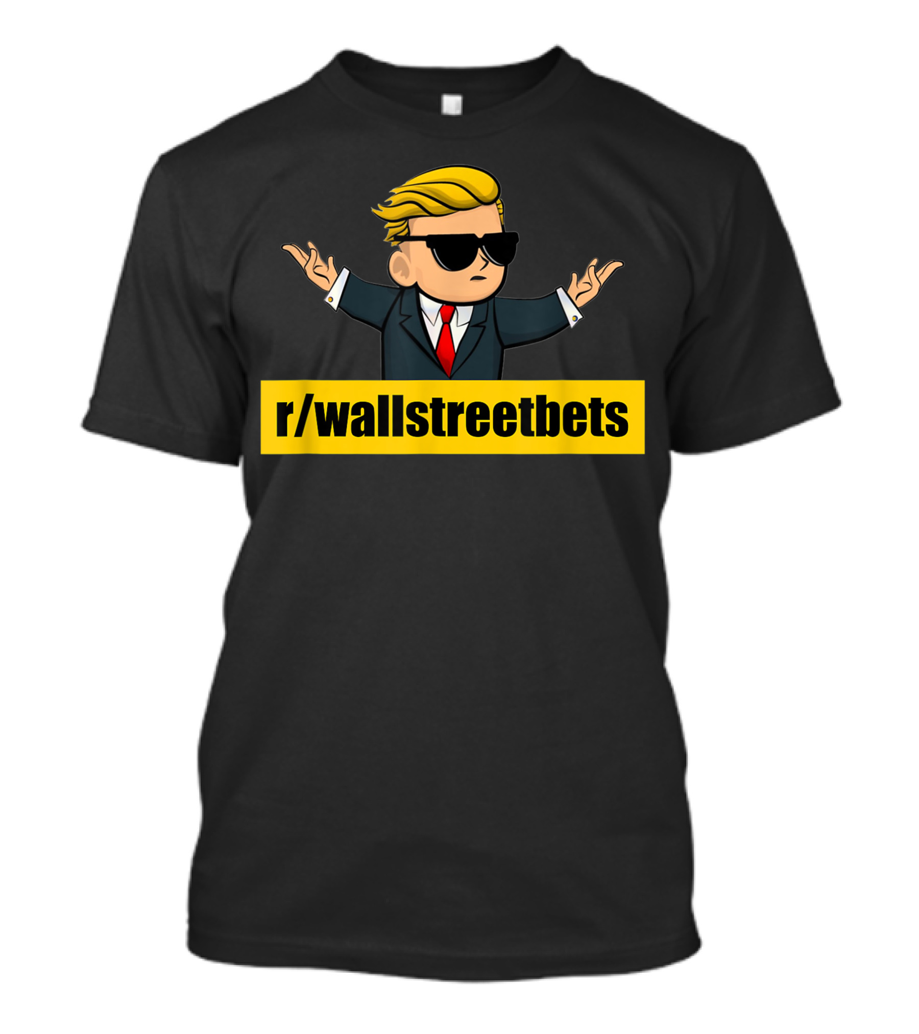 R/wallstreetbets Stonks Meme Icon With Sunglasses And Suit T-Shirt