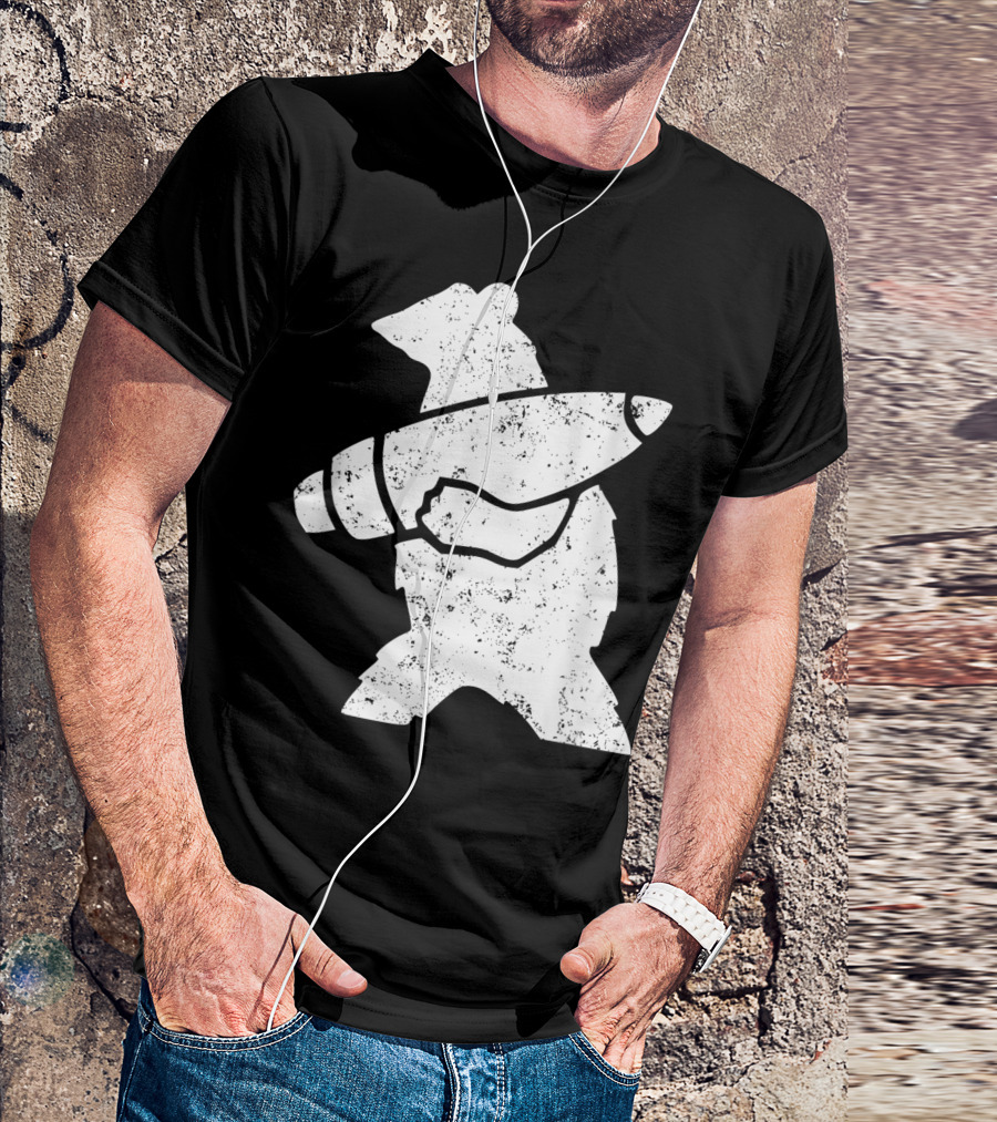 Wojtek The Bear Corporal Iconic Silhouette With Artillery Shell T-Shirt