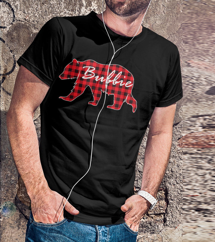 Bubbie Red Plaid Bear T-Shirt