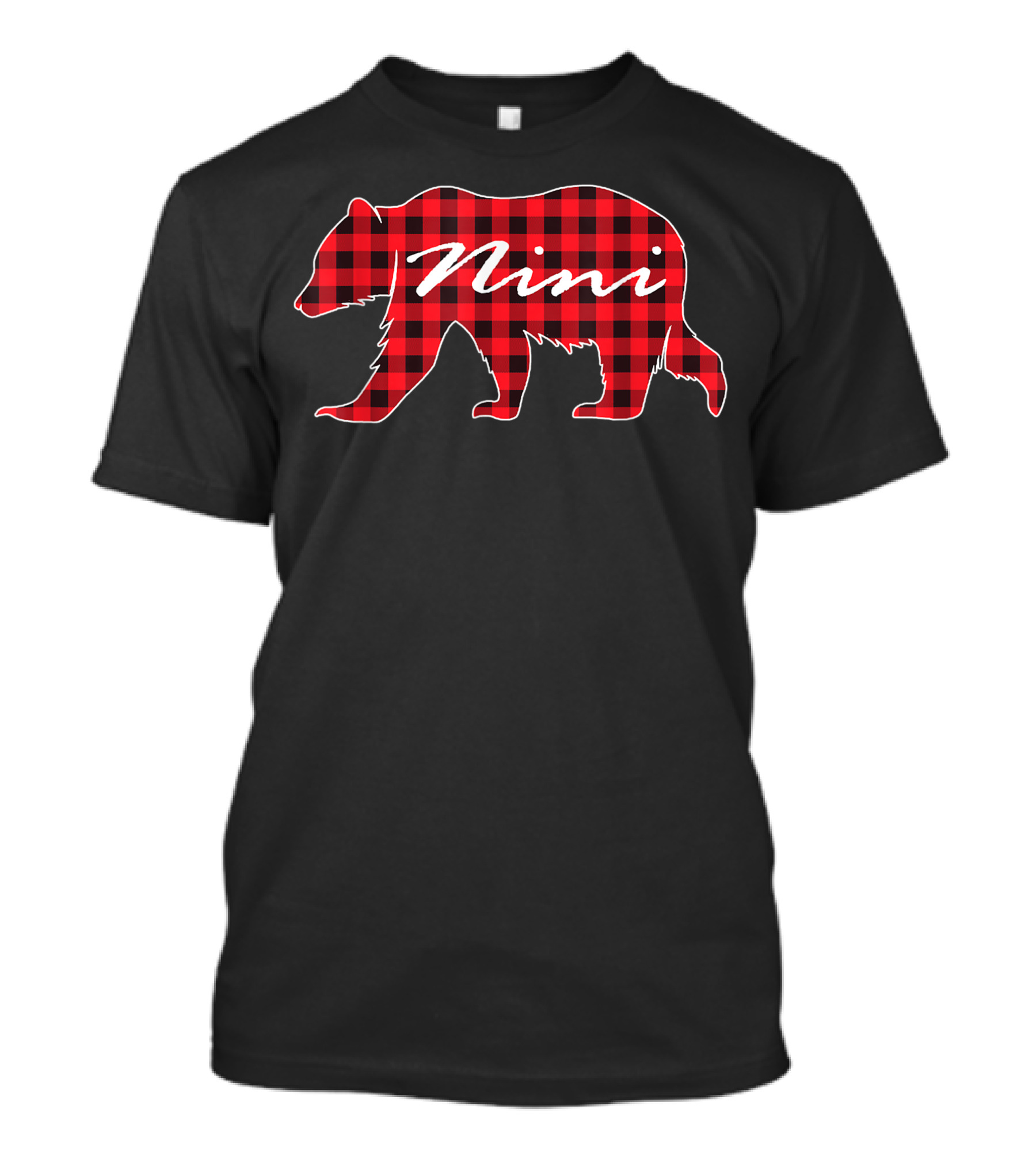 Nini Red Plaid Bear T-Shirt