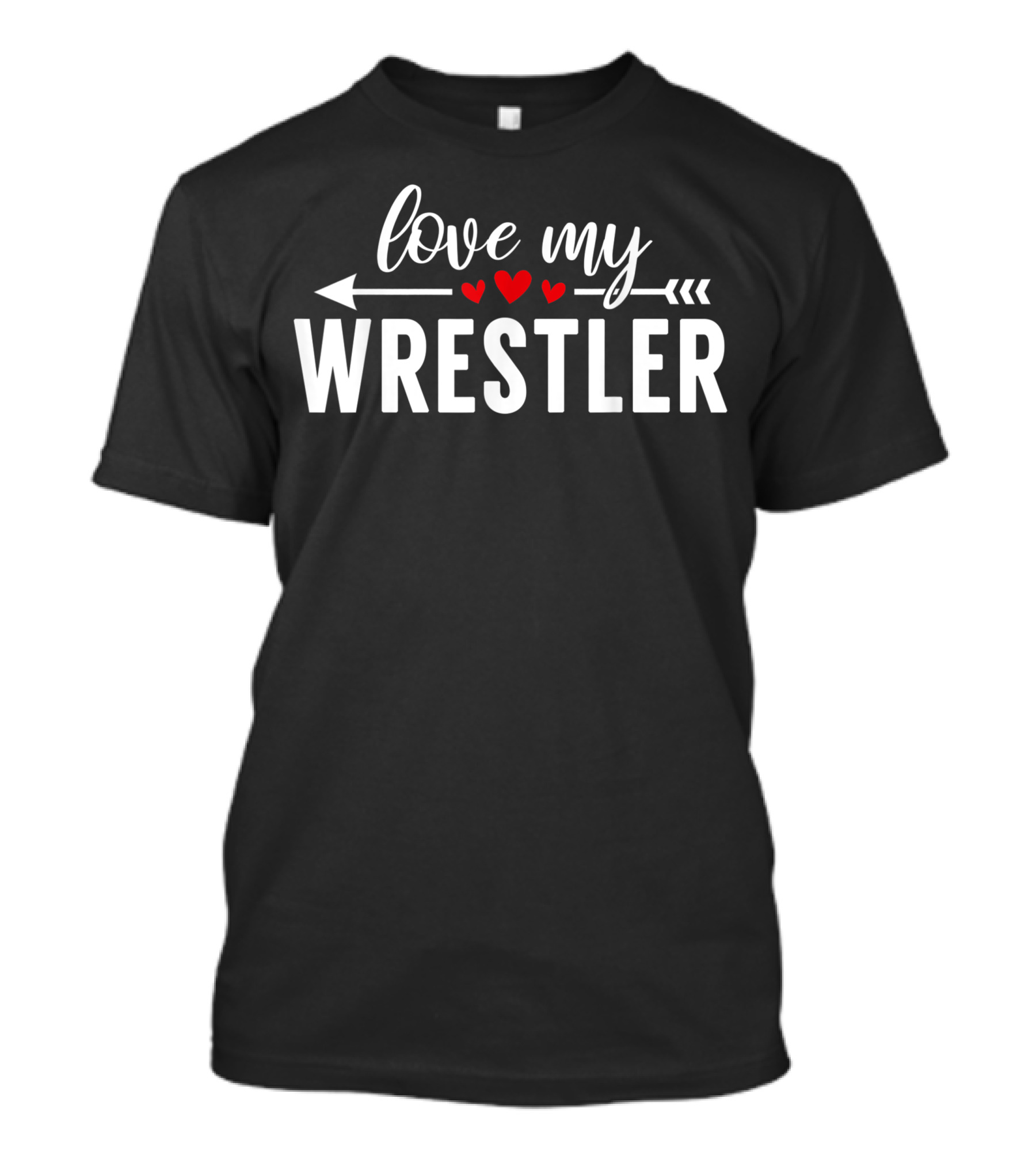 Love My Wrestler Women's Wrestling Mom T-Shirt