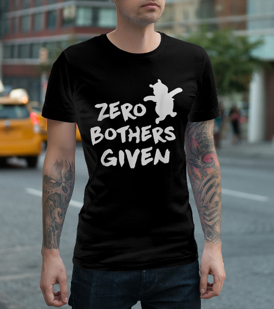 Zero Bothers Given Carefree Frog Jumping T-Shirt
