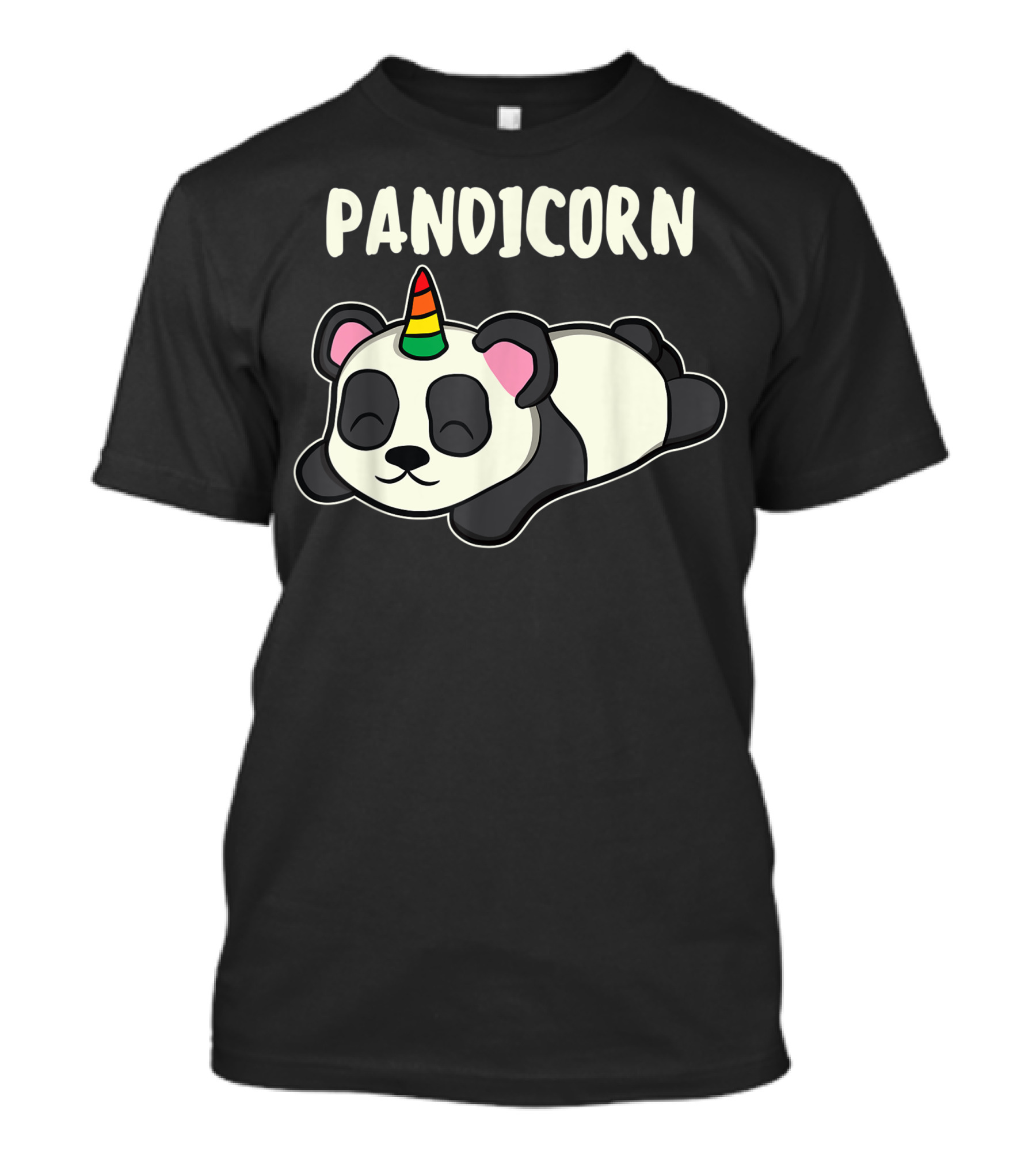 Pandicorn Rainbow Unicorn Panda Lover Girls T-Shirt