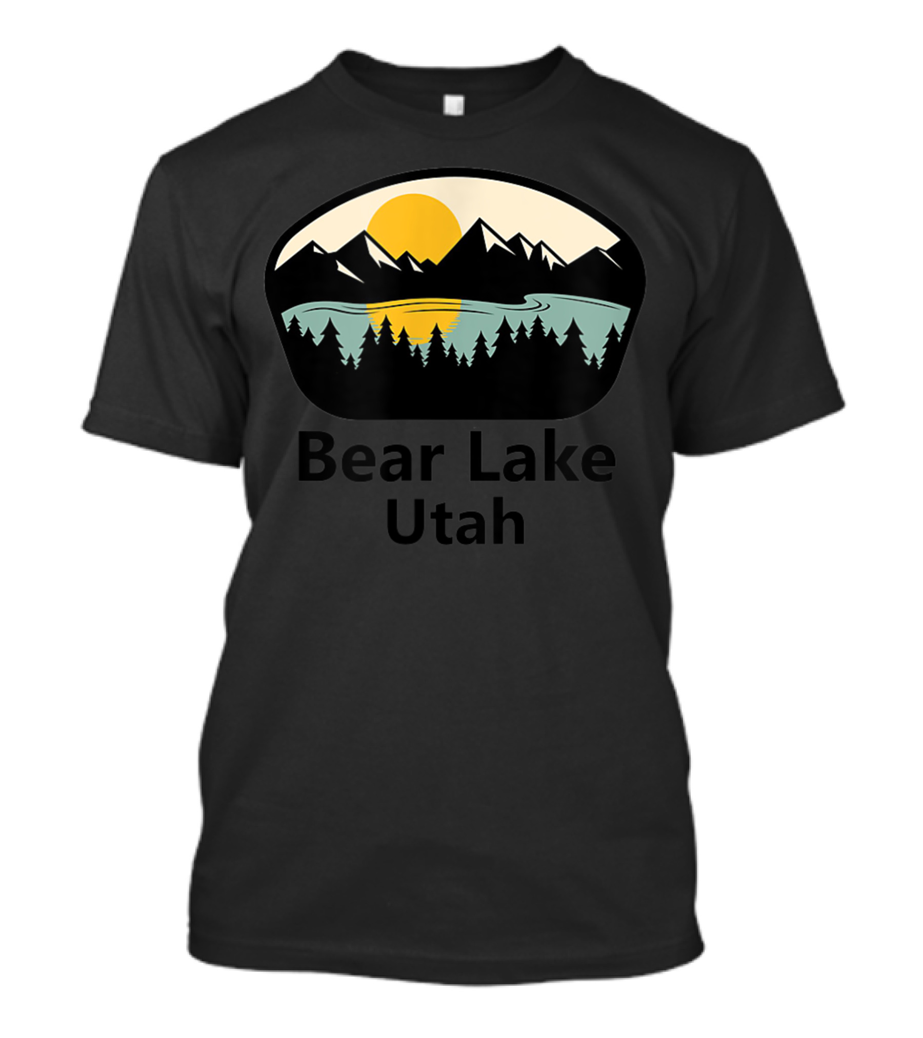 Bear Lake Utah Scenic Mountain Sunset Tourist Souvenir Travel T-Shirt
