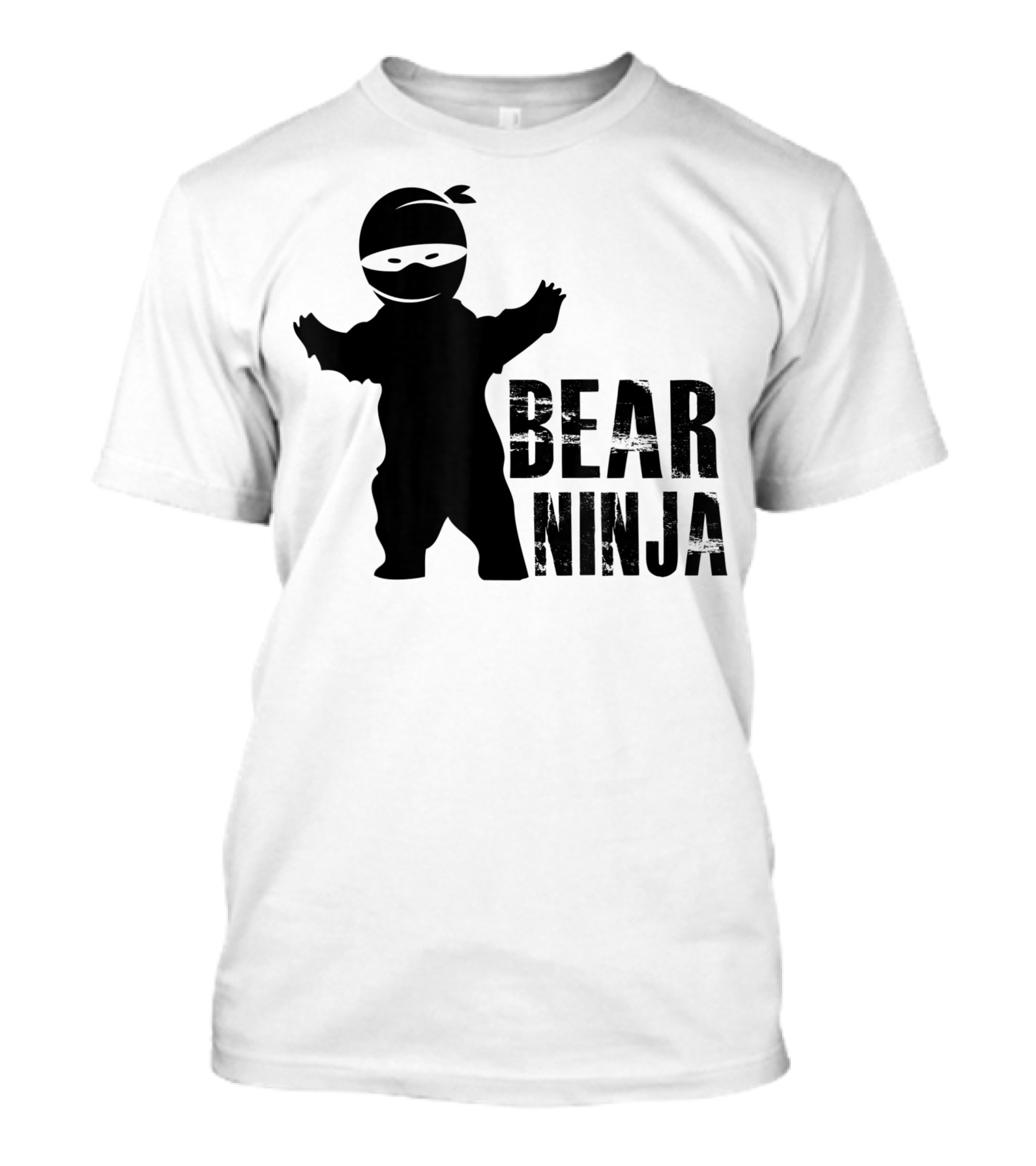 Bear Ninja Silhouette Image T-Shirt