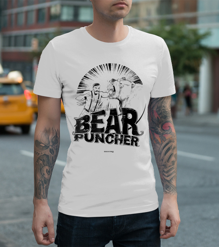 Bear Puncher Vintage Fisticuffs Showdown T-Shirt