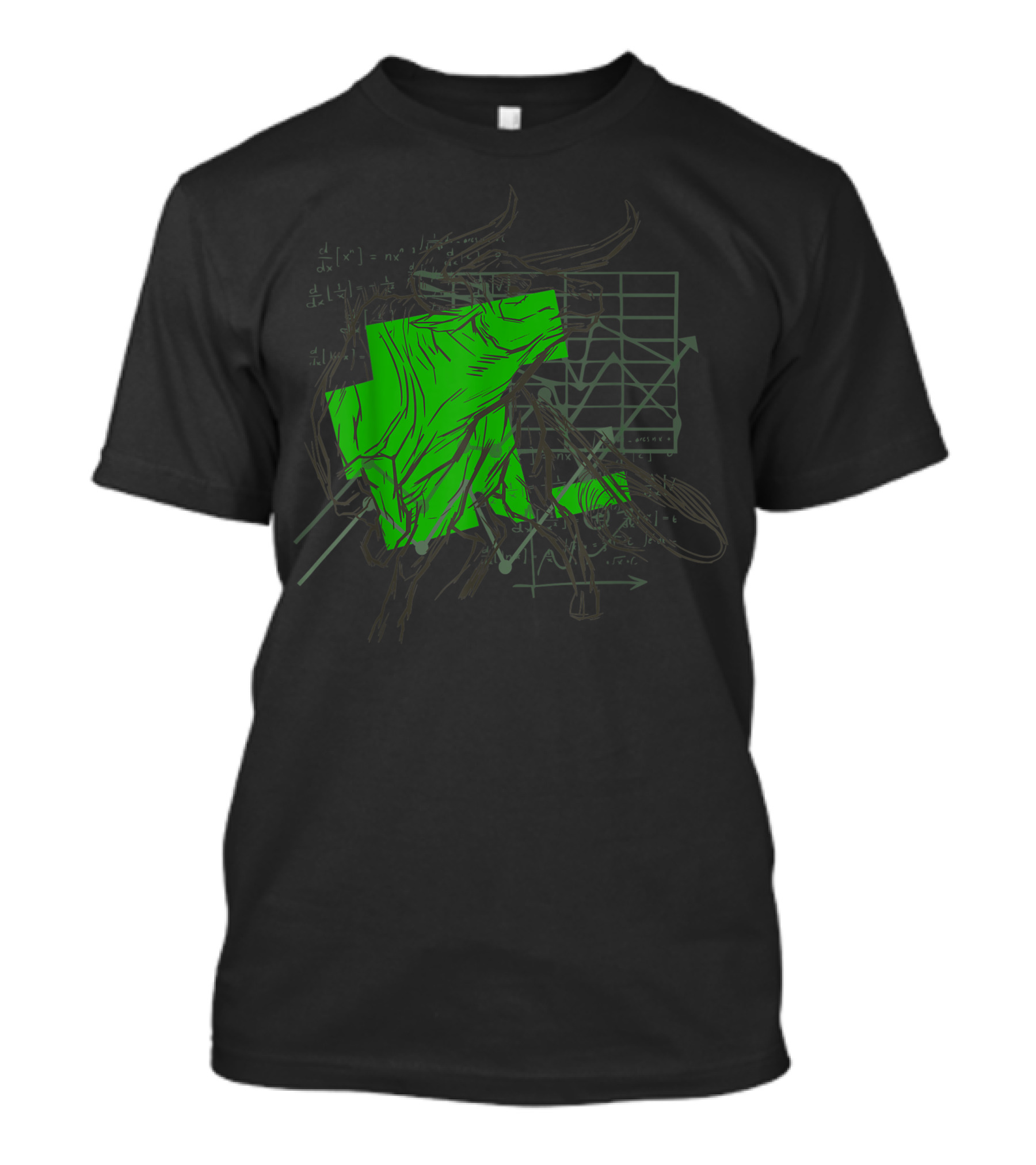 Bull Stock Market Forex Trader Graph And Equations T-Shirt
