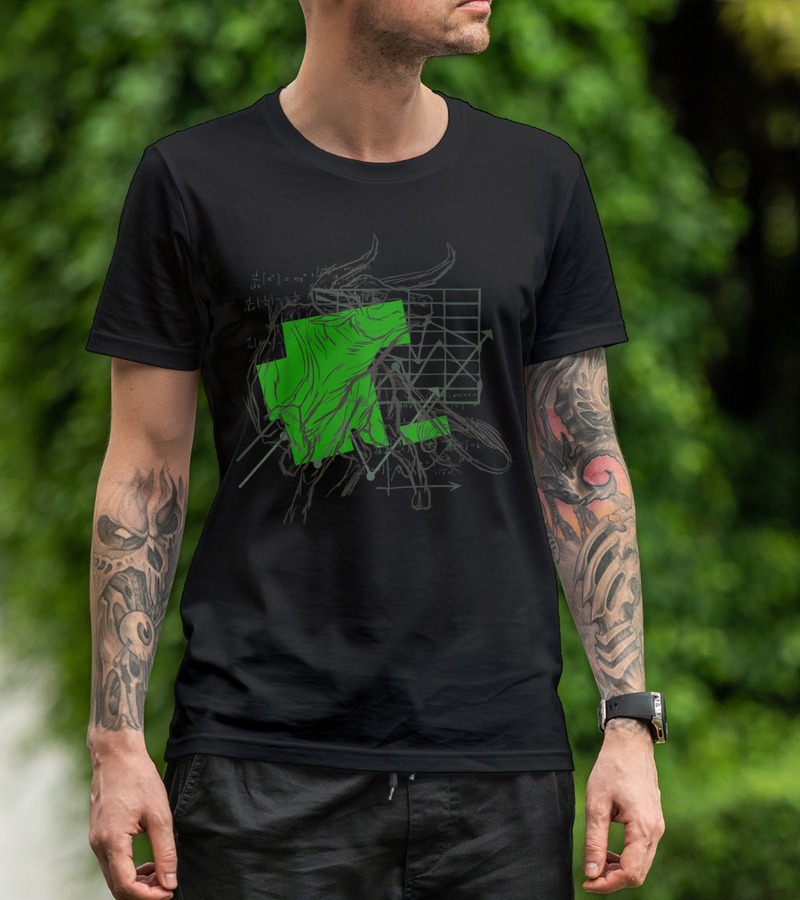 Bull Stock Market Forex Trader Graph And Equations T-Shirt