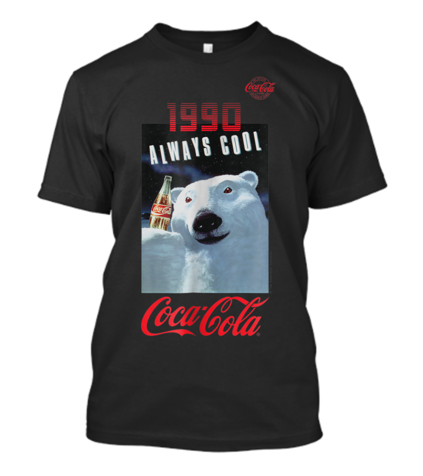 1990 Always Cool Coca Cola Polar Bear T-Shirt