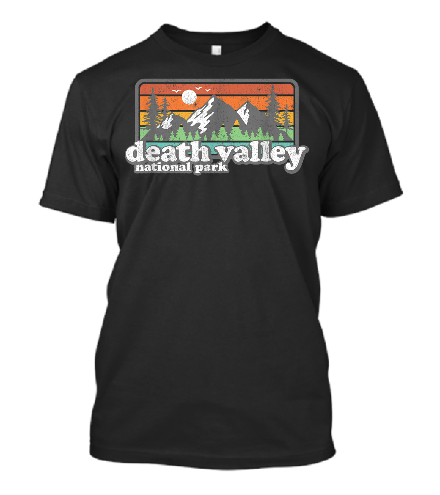Death Valley National Park Retro Nature Scene T-Shirt