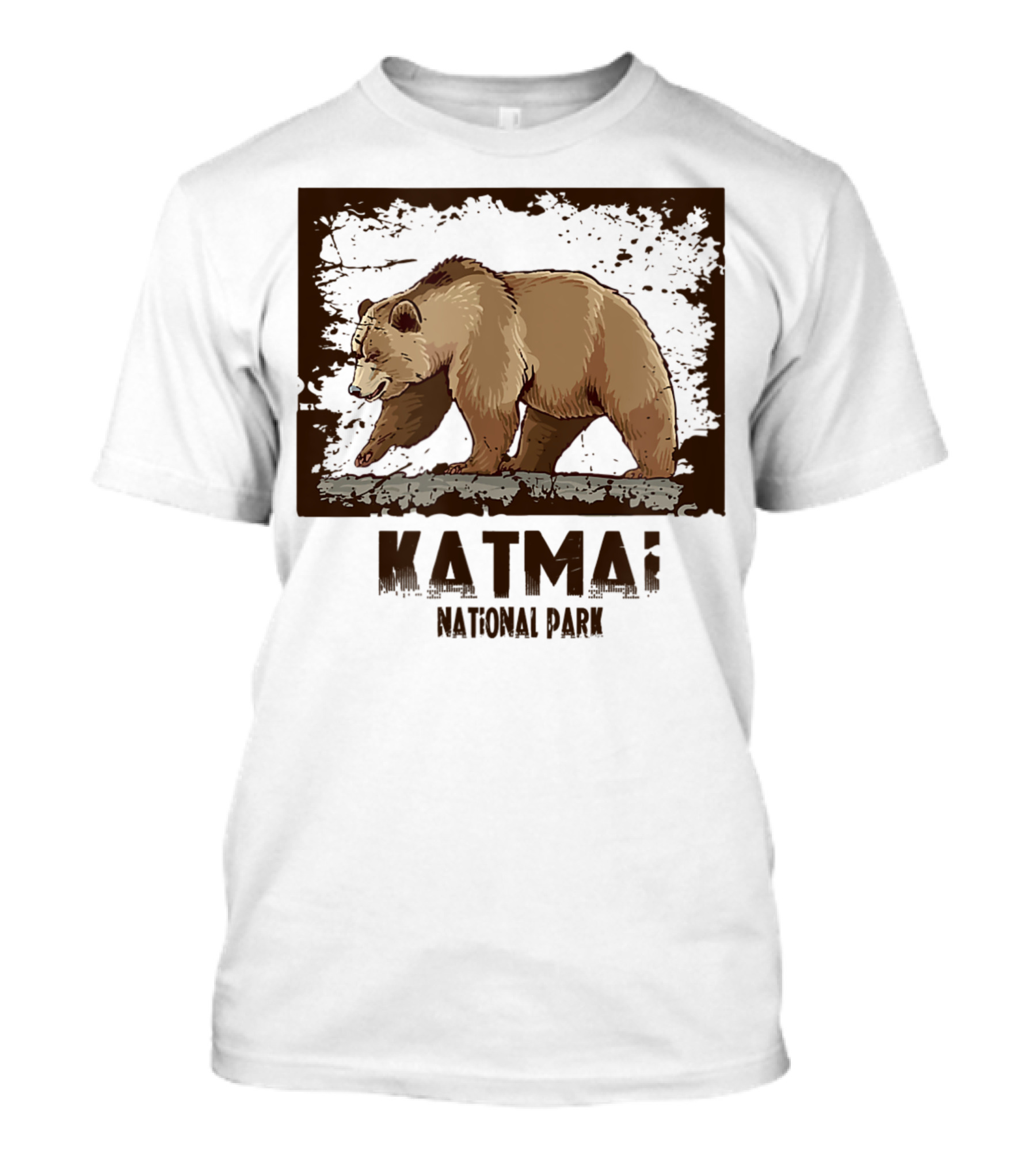 Katmai National Park Bear Walking T-Shirt
