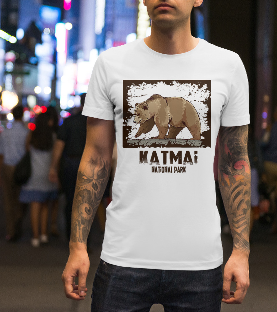 Katmai National Park Bear Walking T-Shirt
