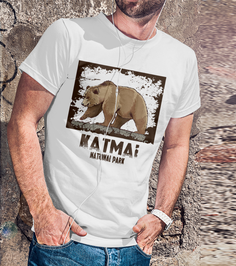 Katmai National Park Bear Walking T-Shirt