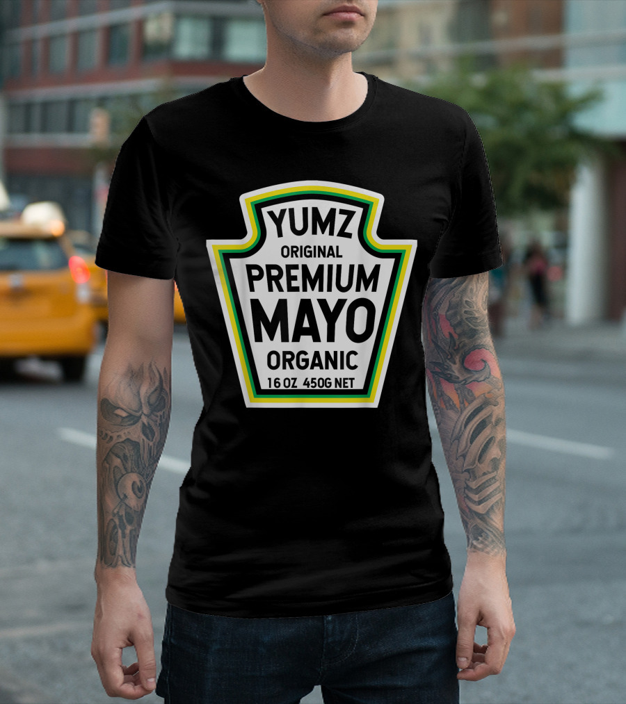 YUMZ Original Premium Mayo Organic 16 oz 450g Net Easy Halloween Costume Matching Group T-Shirt