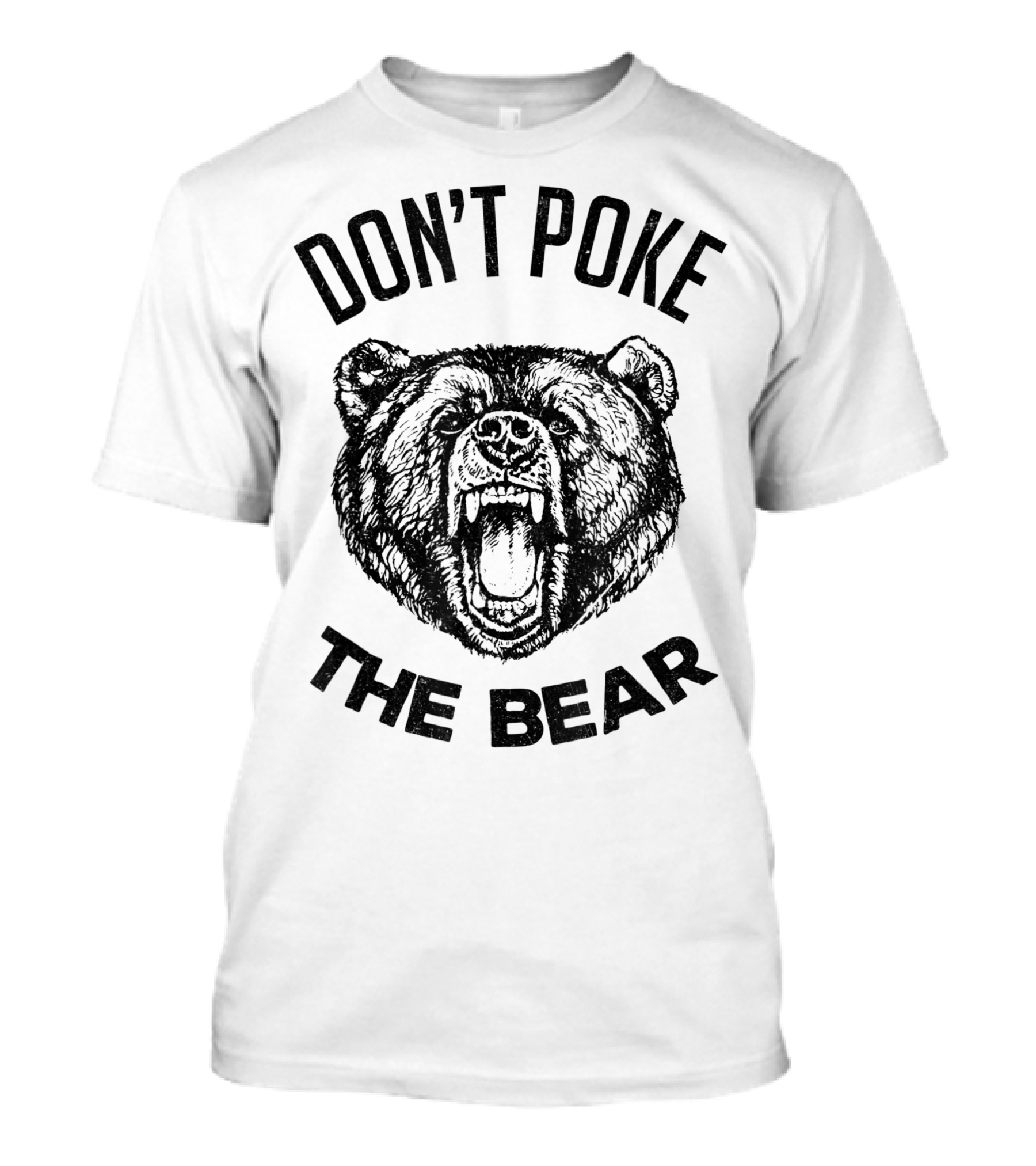 Don't Poke The Bear Mens Bear Spirit Animal Lover T-Shirt