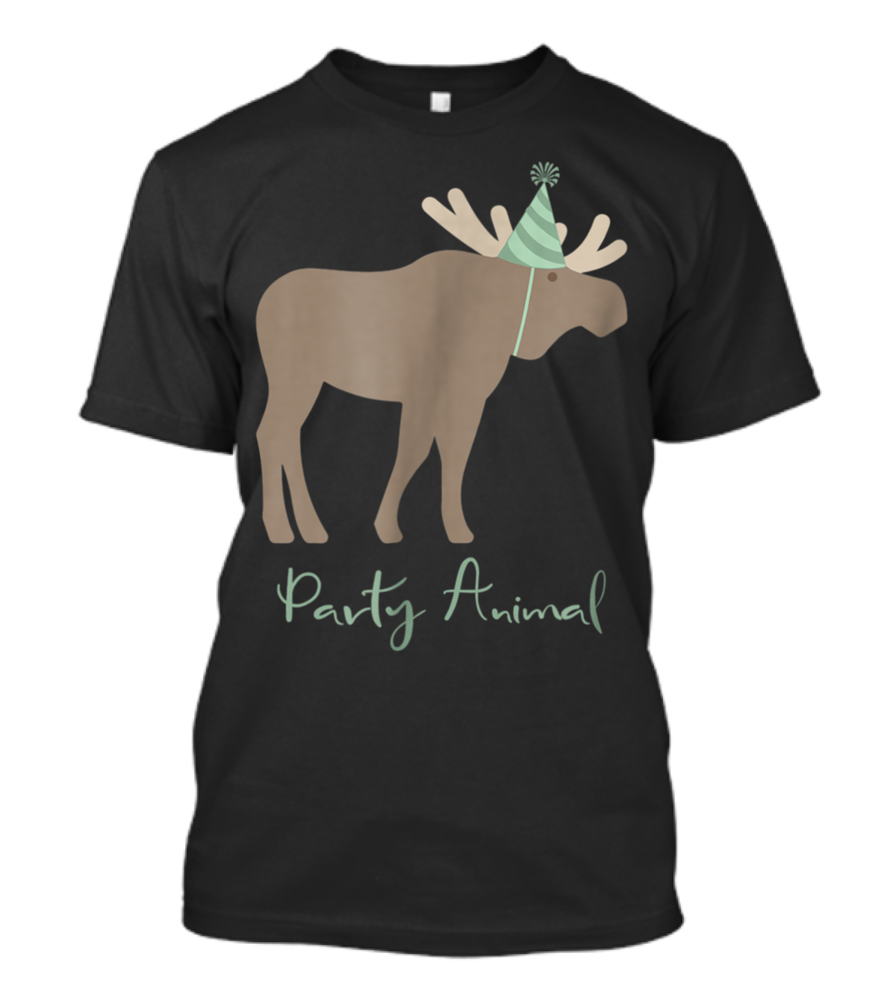 Party Animal Moose Birthday Kids Animal Birthday T-Shirt