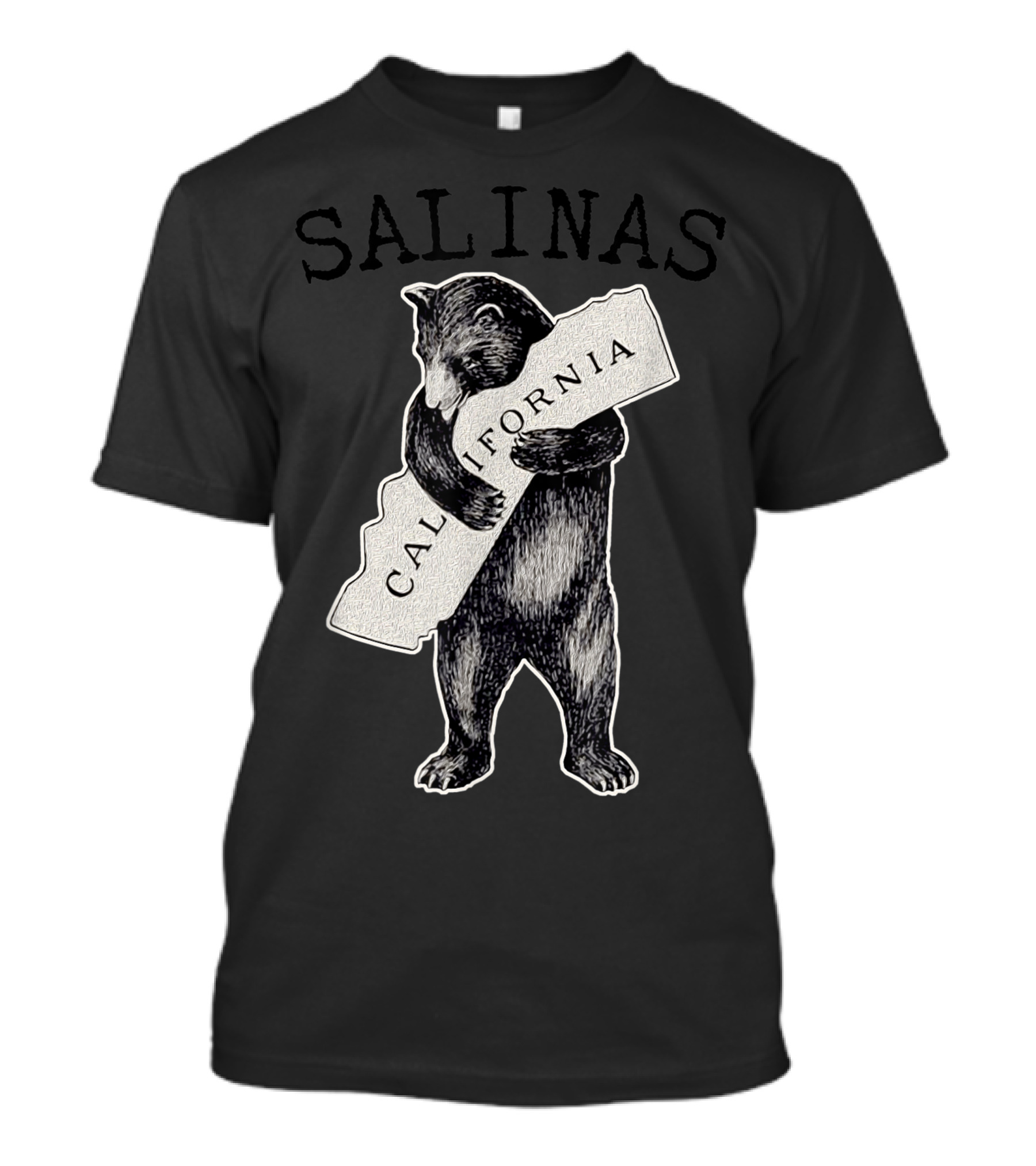 Salinas California Bear Hug Retro Vintage T-Shirt